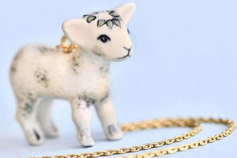 Lamb & Fawn Animal Necklaces Make Great Spring Gifts - Camp Hollow