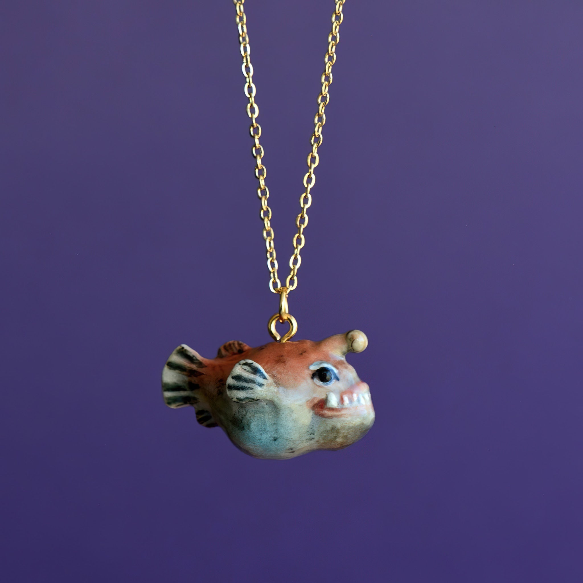 Angler Fish Necklace 🌊 Camp Hollow Animal Jewelry