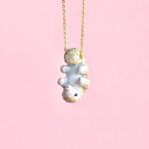 Pangolin Necklace | Camp Hollow Ceramic Animal Jewelry