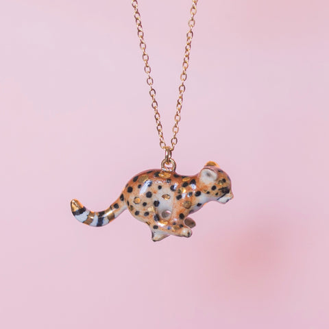 Cheetah Cub “Touch of Gold” Necklace