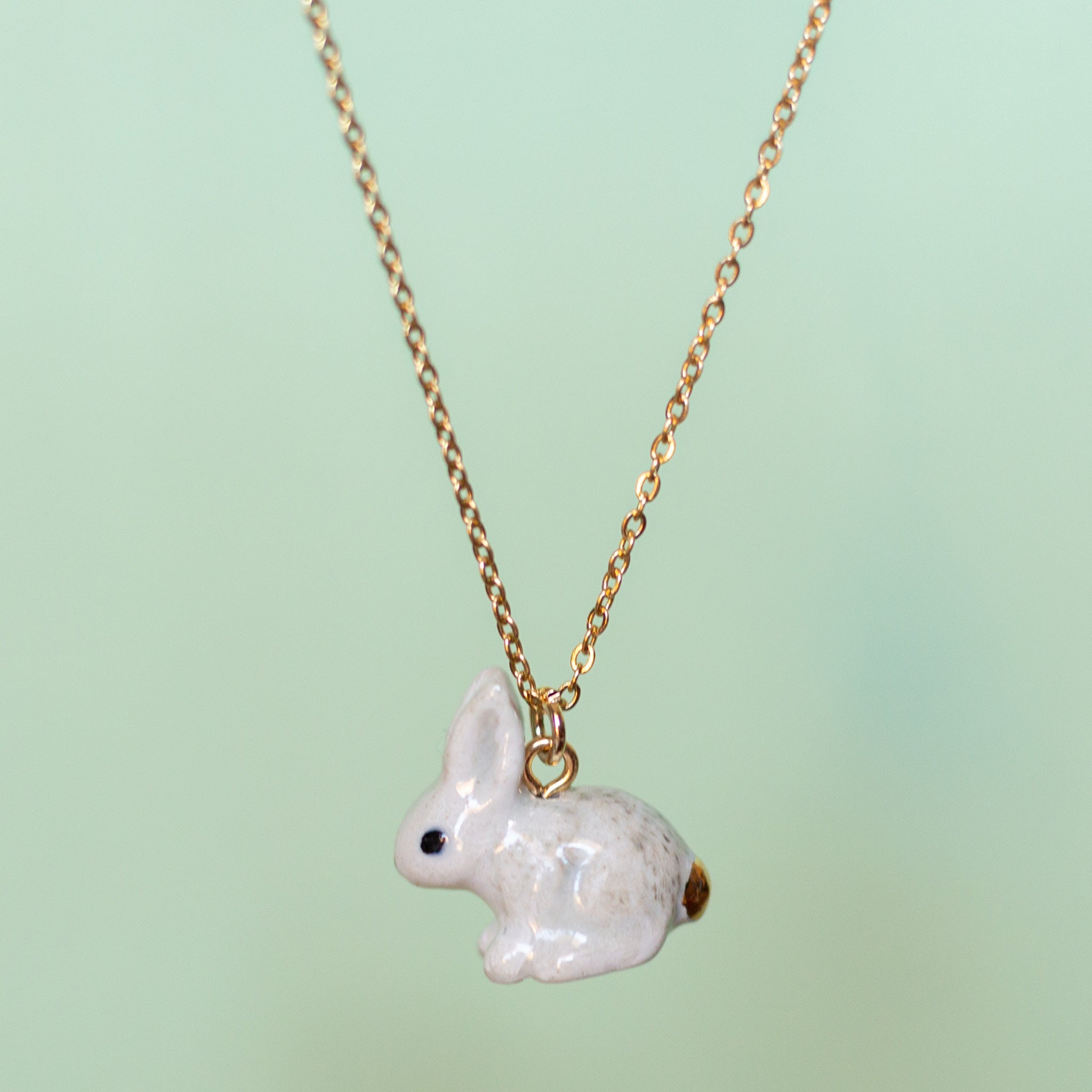 Rabbit Necklace | Camp Hollow Ceramic Animal Jewelry