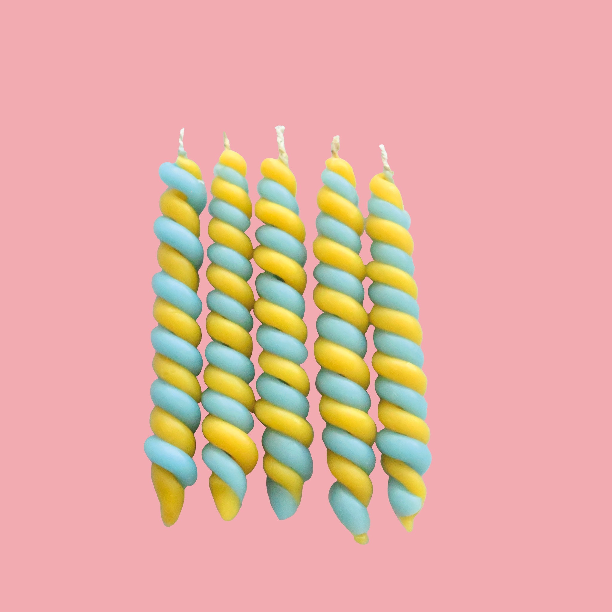 Twisted Beeswax Candle Set