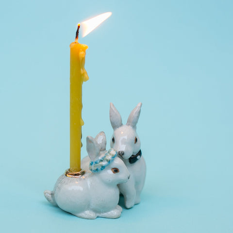 Love Bunnies Wedding Cake Topper