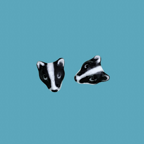Badger Earrings - Camp Hollow