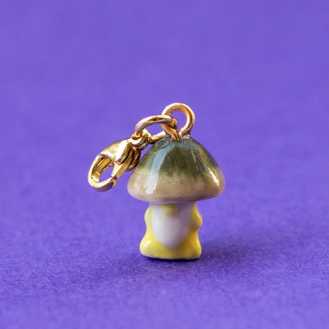 Green Cap 'Shroomkin' Mushroom Charm 🍄🌱 - Camp Hollow