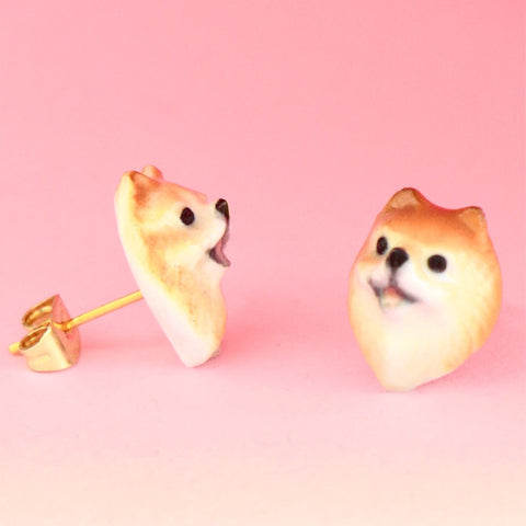 Pomeranian Earrings -  Camp Hollow
