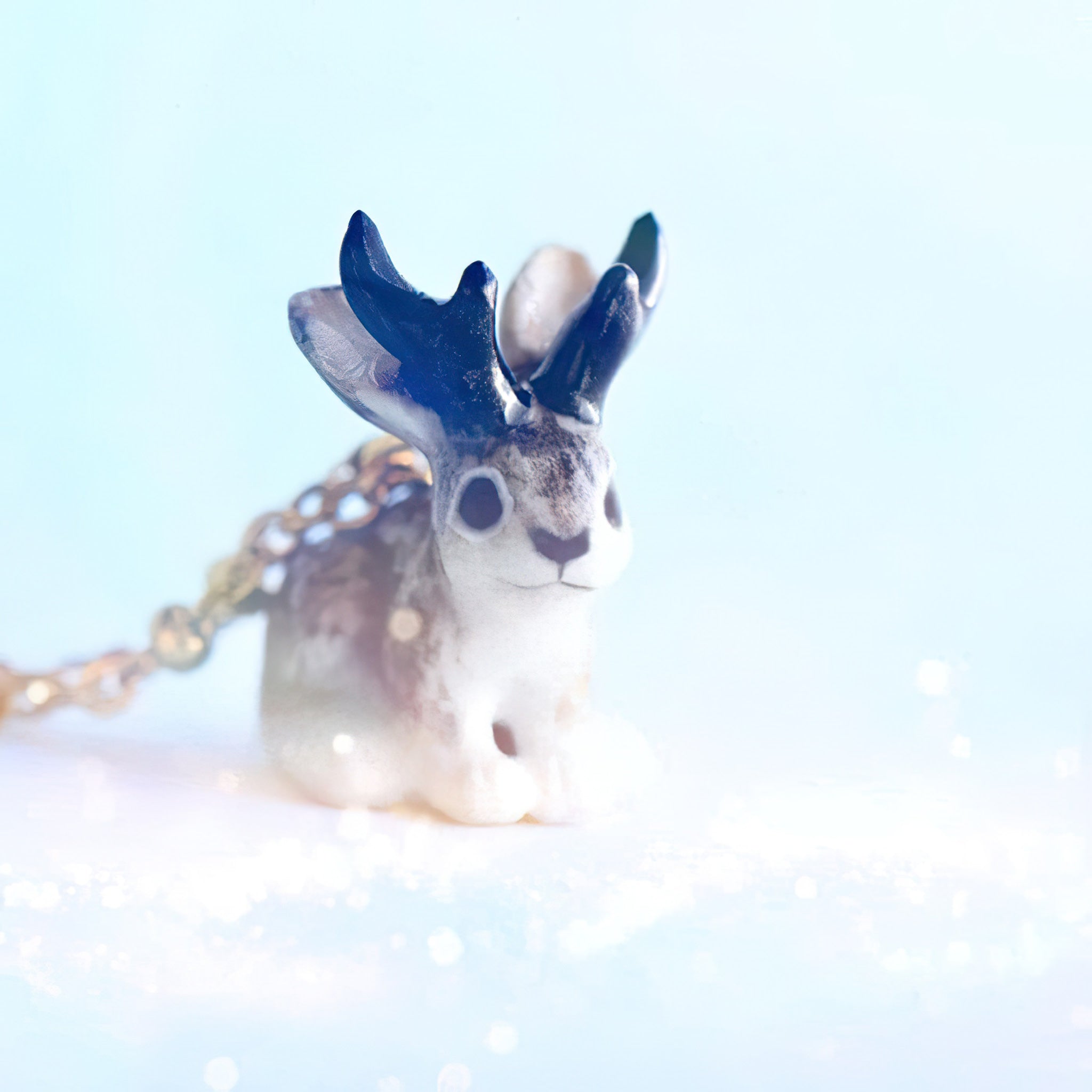 Jackalope Necklace | Camp Hollow Ceramic Animal Jewelry