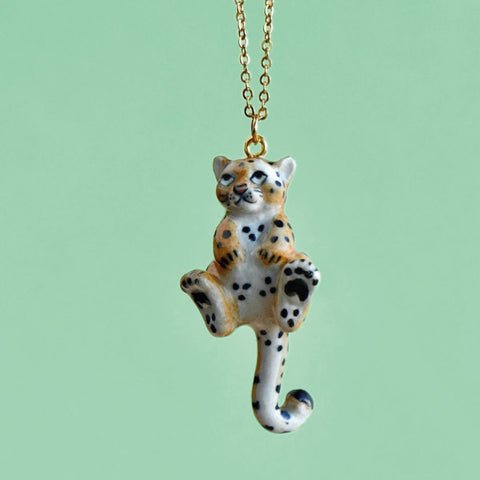 Leopard Necklace | Camp Hollow Ceramic Animal Jewelry