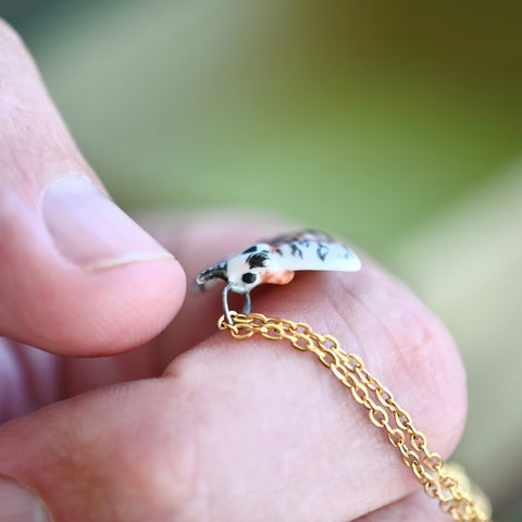 Moth Necklace | Camp Hollow Ceramic Animal Jewelry