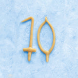 10th Birthday Beeswax Number Candle Set