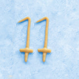 11th Birthday Beeswax Number Candle Set