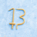 13th Birthday Beeswax Number Candle Set