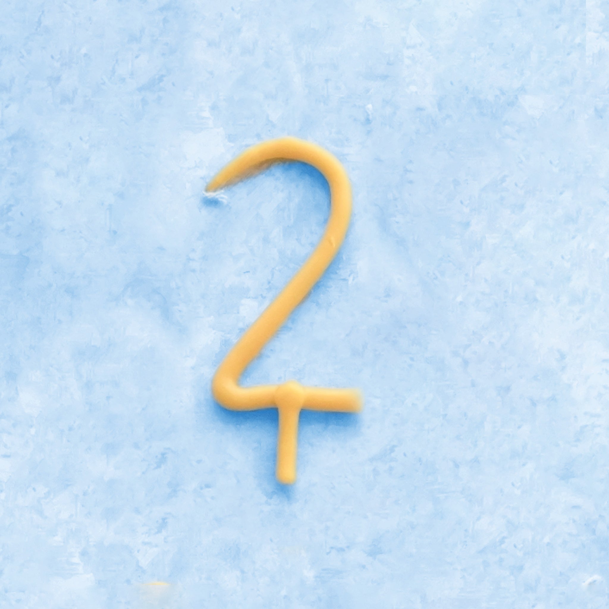 Number 2 Birthday Beeswax Candles