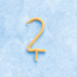 2nd Birthday Beeswax Number Candle