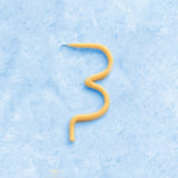 3rd Birthday Beeswax Number Candle
