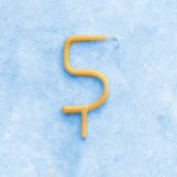 5th Birthday Beeswax Number Candle