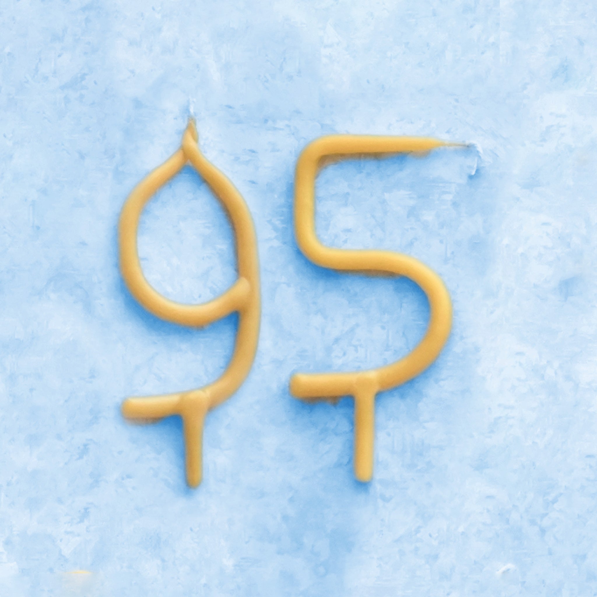 95th Birthday Beeswax Candle | Camp Hollow Number Party Natural Candles