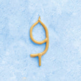 9th Birthday Beeswax Number Candle