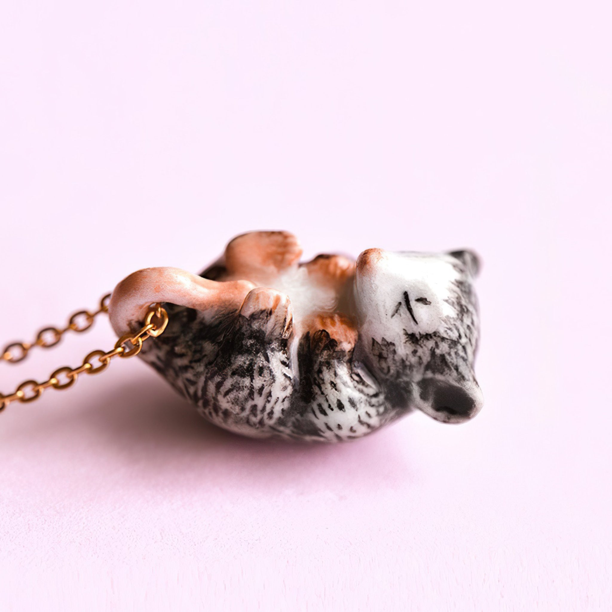 Possum Necklace | Camp Hollow Ceramic Animal Jewelry