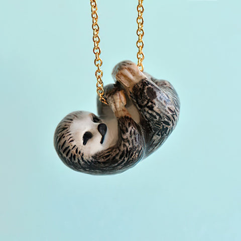 Sloth Necklace | Camp Hollow Ceramic Animal Jewelry