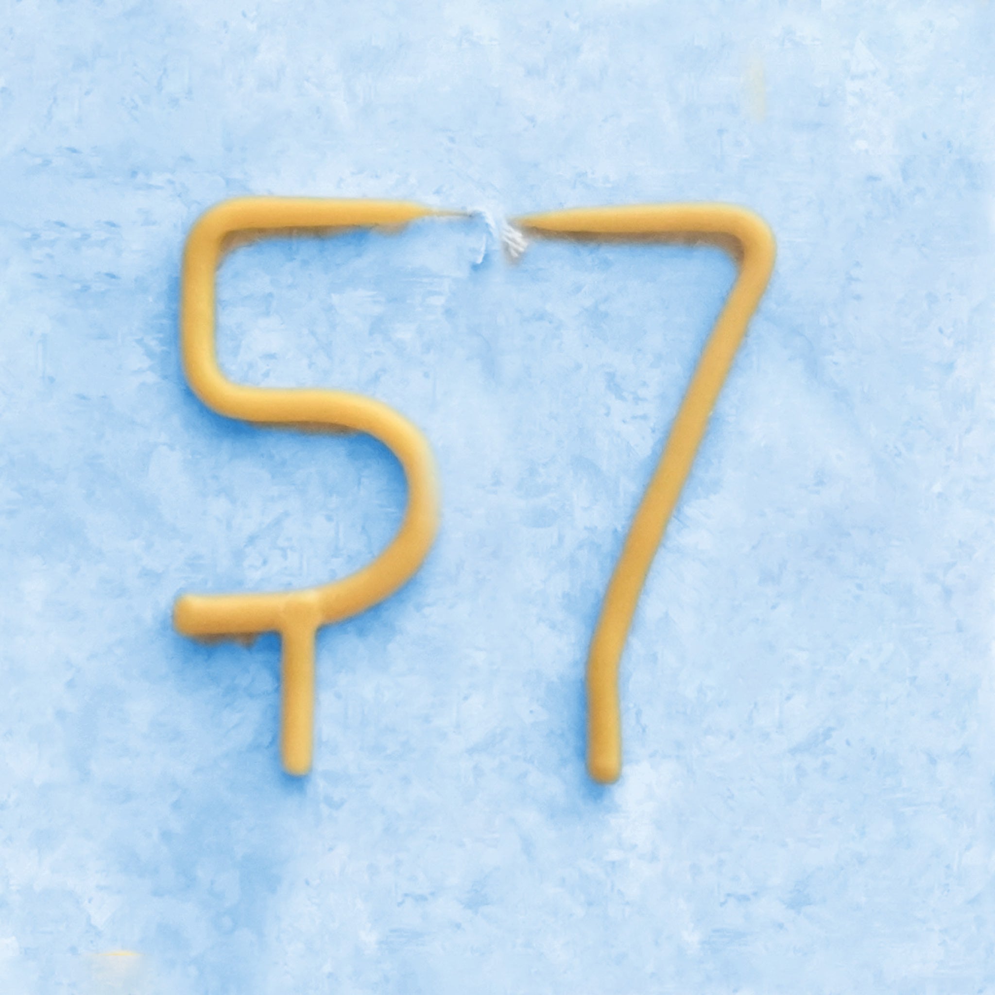 57th Birthday Beeswax Candle