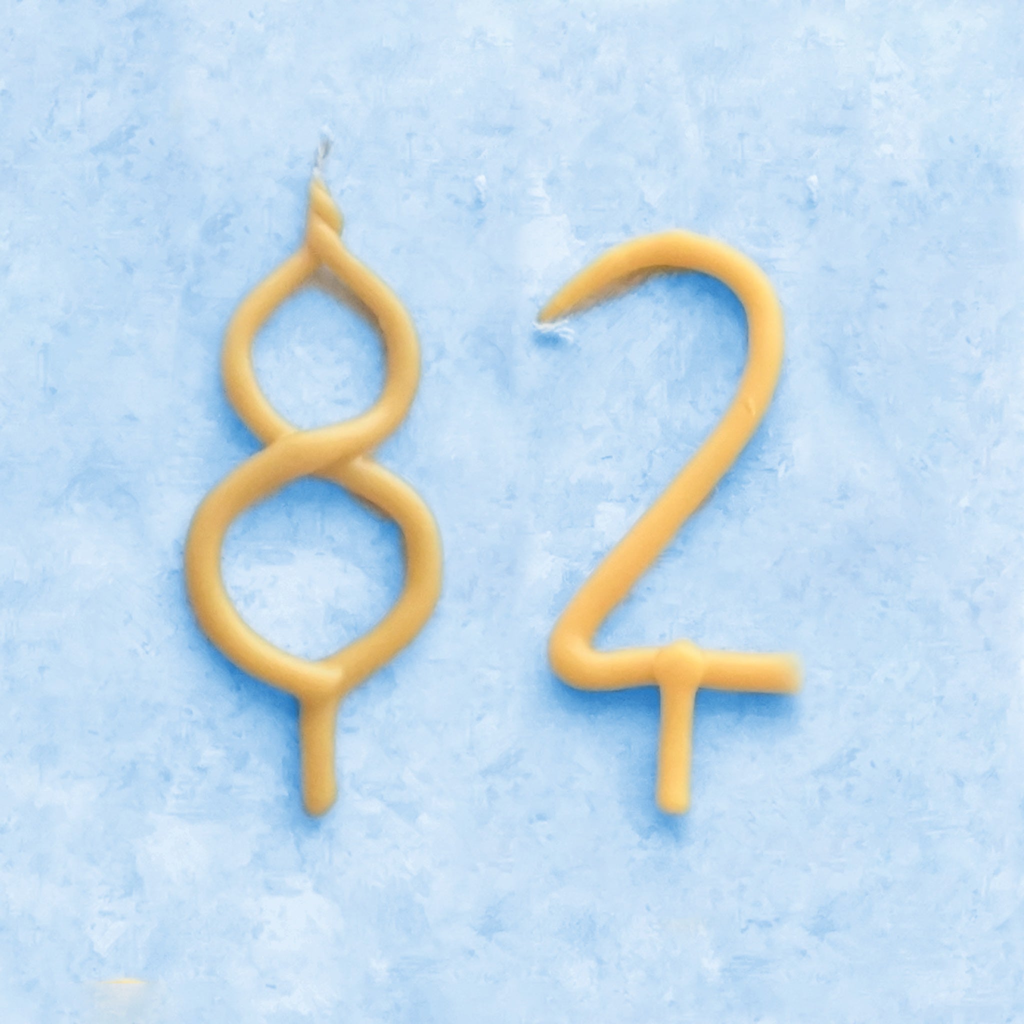 82 Birthday Beeswax Candle