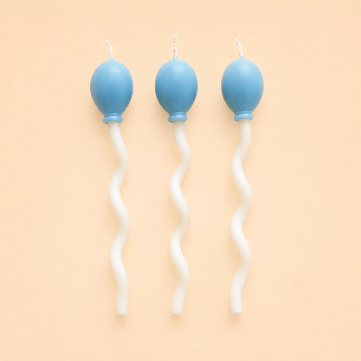Blue Balloon Candle Set (x3)