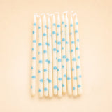 Blue Cloud Pattern Candle Set (x10)