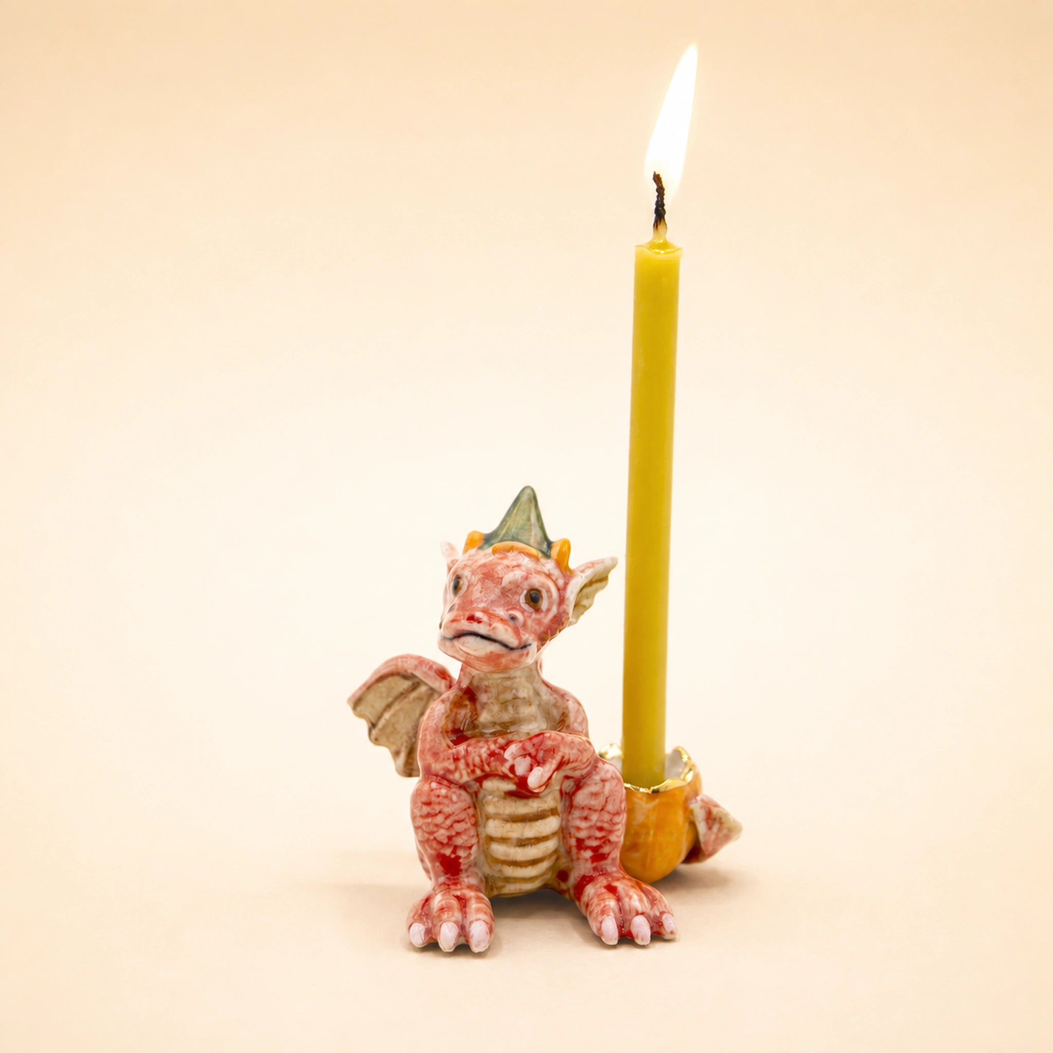 Dragon Cake Topper | Camp Hollow Porcelain Party Animal | Ceramic Candle Holder | Party Animal Birthday | Chinese Zodiac