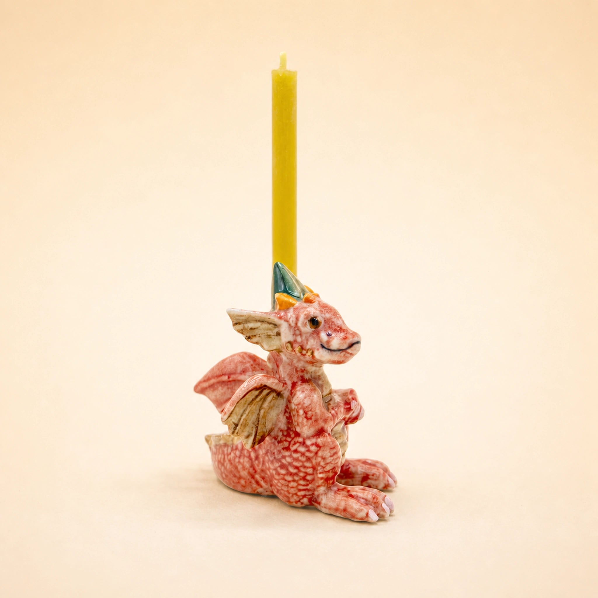 Dragon Cake Topper | Camp Hollow Porcelain Party Animal | Ceramic Candle Holder | Party Animal Birthday | Chinese Zodiac