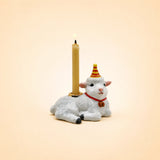 Year of the Goat Cake Topper | Porcelain Party Animal | Candle Holder | Chinese Zodiac