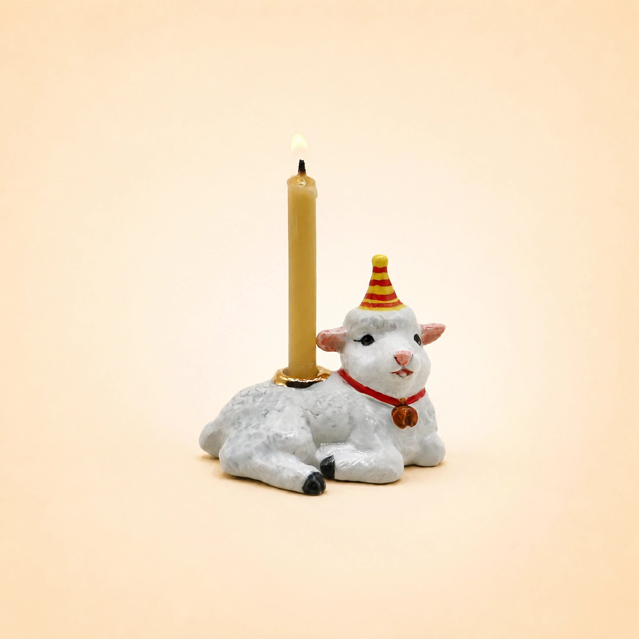 Goat Cake Topper | Camp Hollow Porcelain Party Animal | Ceramic Candle Holder | Party Animal Birthday | Chinese Zodiac