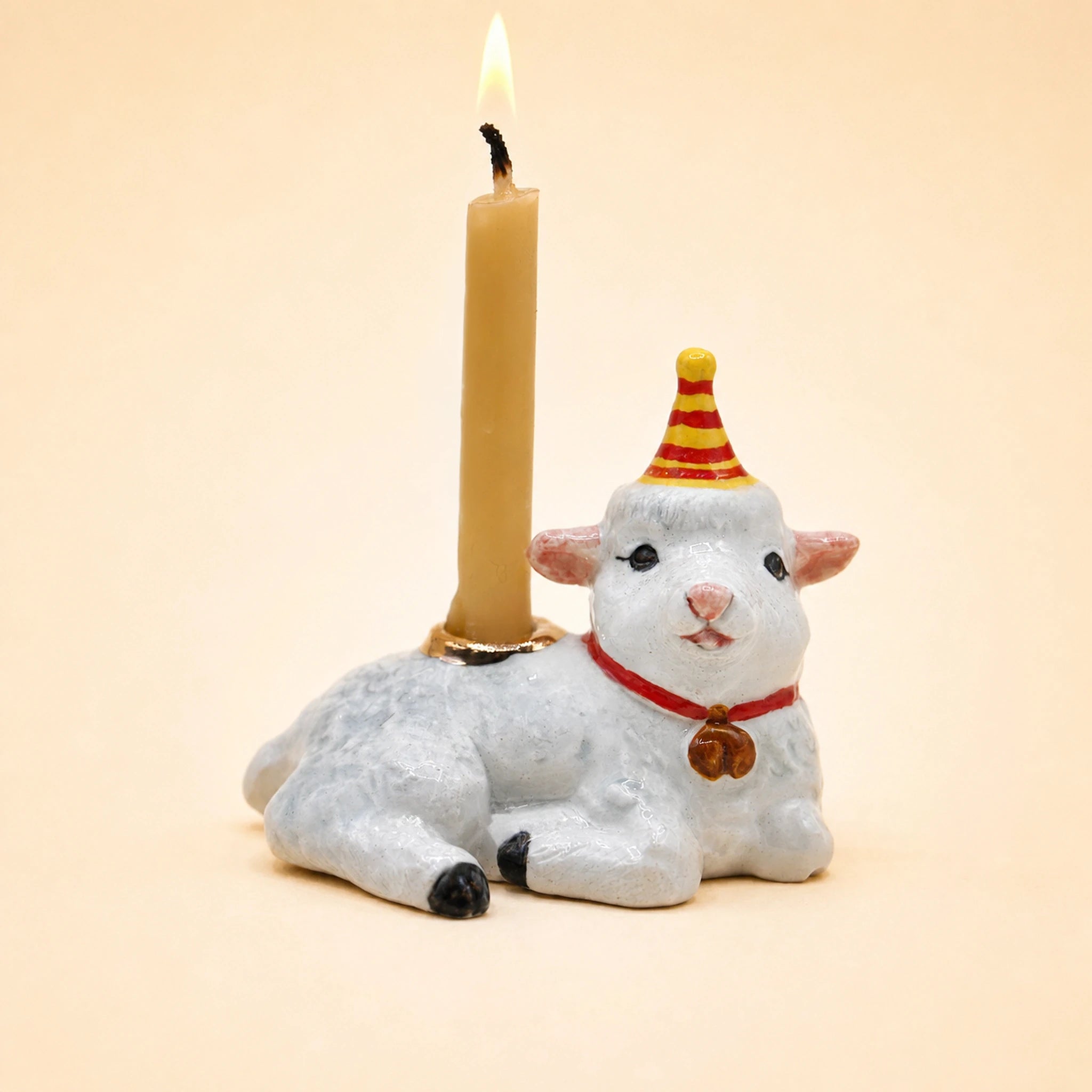Goat Cake Topper | Camp Hollow Porcelain Party Animal | Ceramic Candle Holder | Party Animal Birthday | Chinese Zodiac