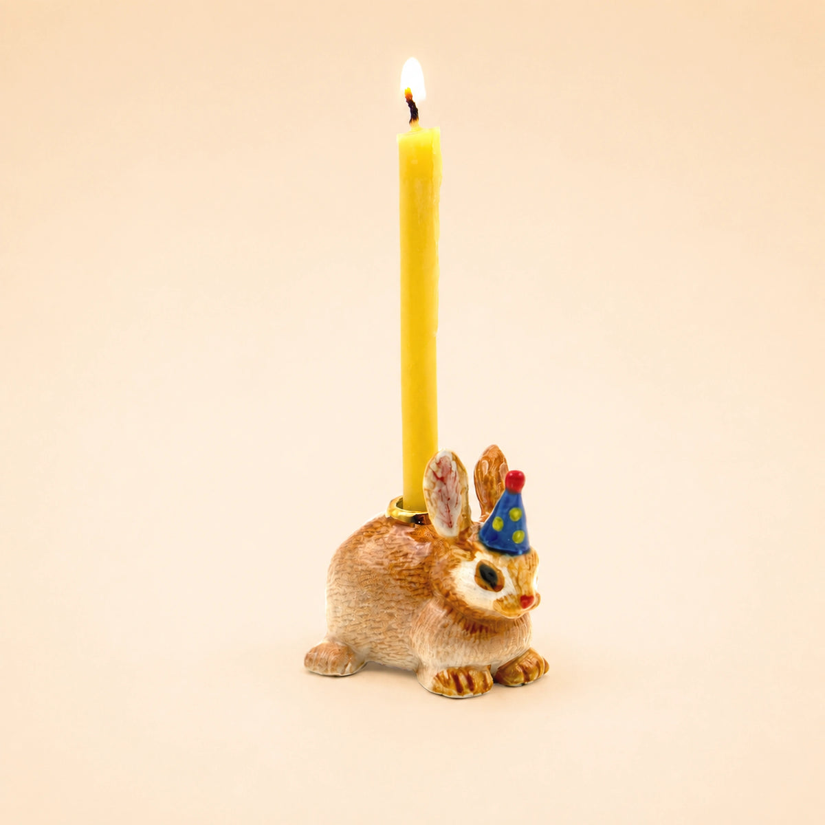 Rabbit Cake Topper | Camp Hollow Porcelain Party Animal | Ceramic Candle Holder | Party Animal Birthday | Chinese Zodiac