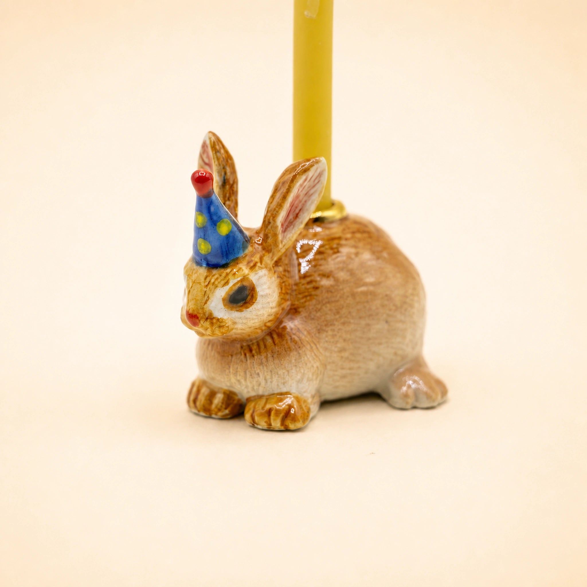 Rabbit Cake Topper | Camp Hollow Porcelain Party Animal | Ceramic Candle Holder | Party Animal Birthday | Chinese Zodiac
