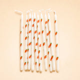Carrot Pattern Candle Set (x10)