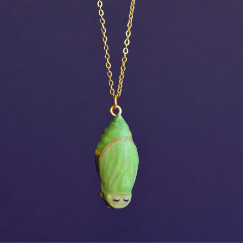 Chrysalis Necklace | Camp Hollow Ceramic Animal Jewelry