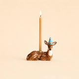 Deer Cake Topper | Porcelain Party Animal | Candle Holder