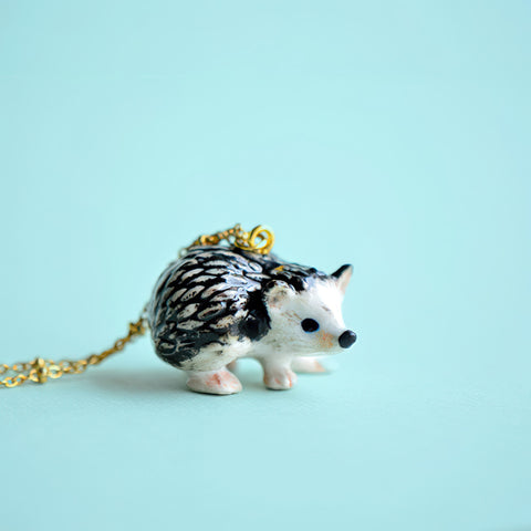 Hedgehog Necklace | Camp Hollow Ceramic Animal Jewelry