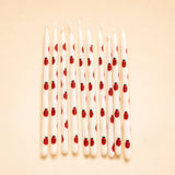 Ladybug Pattern Candle Set (x10)