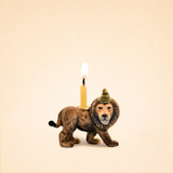Lion Cake Topper | Porcelain Party Animal | Candle Holder