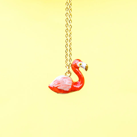 Flamingo Necklace | Camp Hollow Animal Jewelry