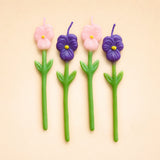 Pansy Candle Set