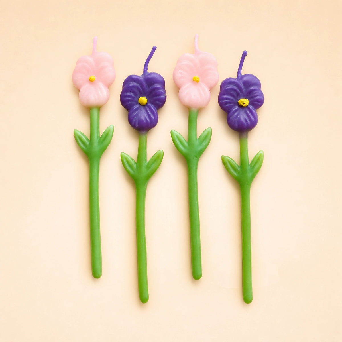 Pansy Candle Set