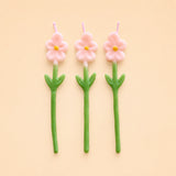 Pink Daisy Candle Set (x3)