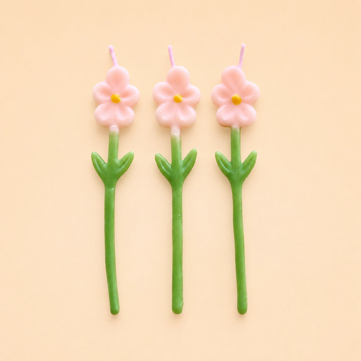 Pink Daisy Candle Set (x3)