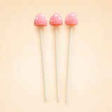 Pink Mushroom Candle Set (x3)