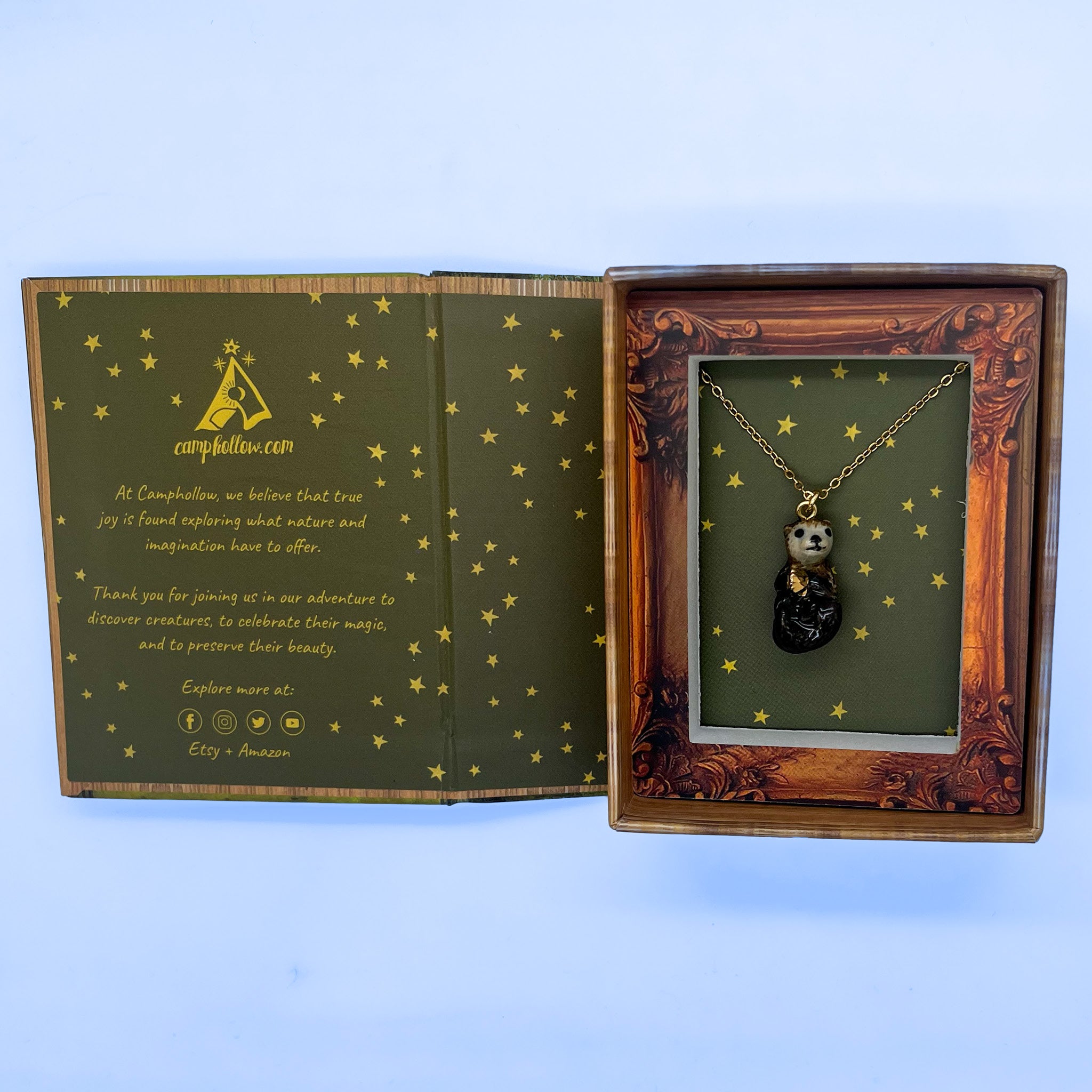 Otter Necklace | Camp Hollow Ceramic Animal Jewelry