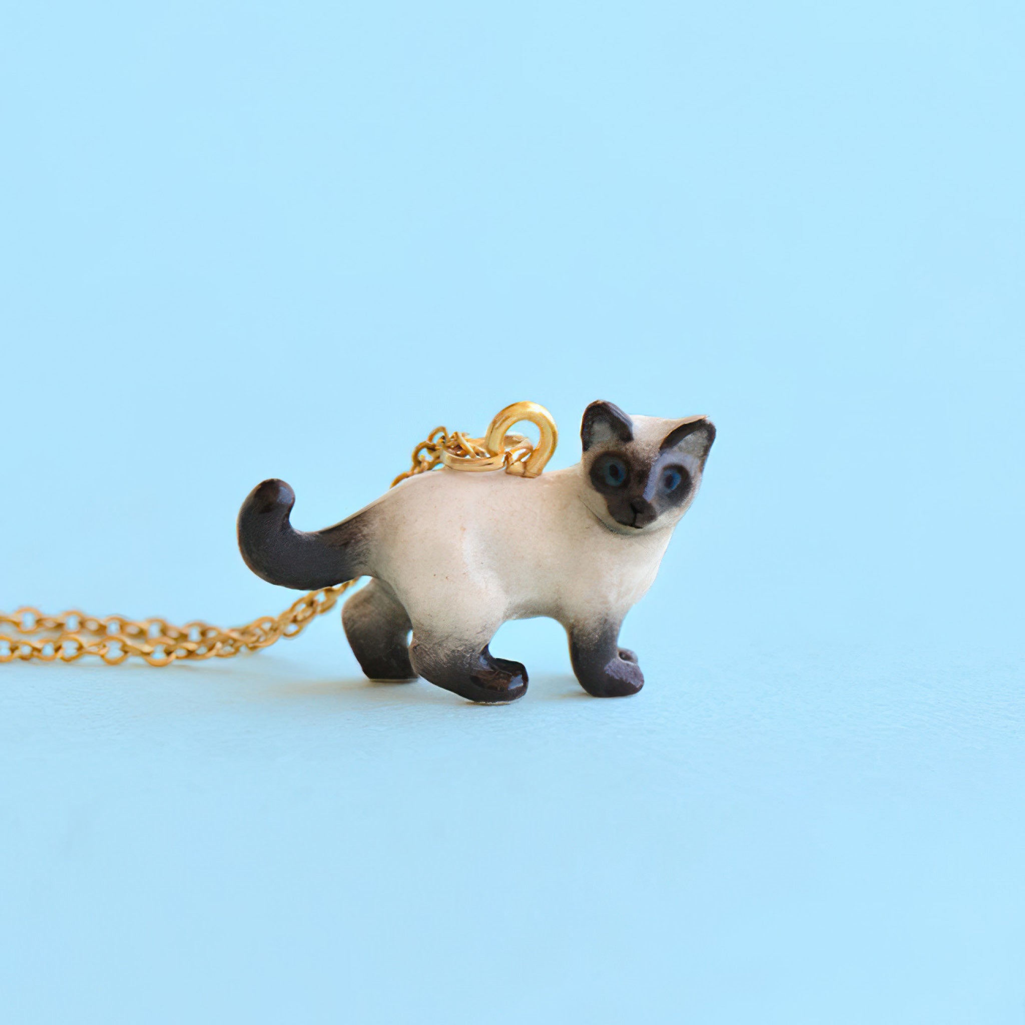 Siamese Cat Necklace | Camp Hollow Ceramic Animal Jewelry
