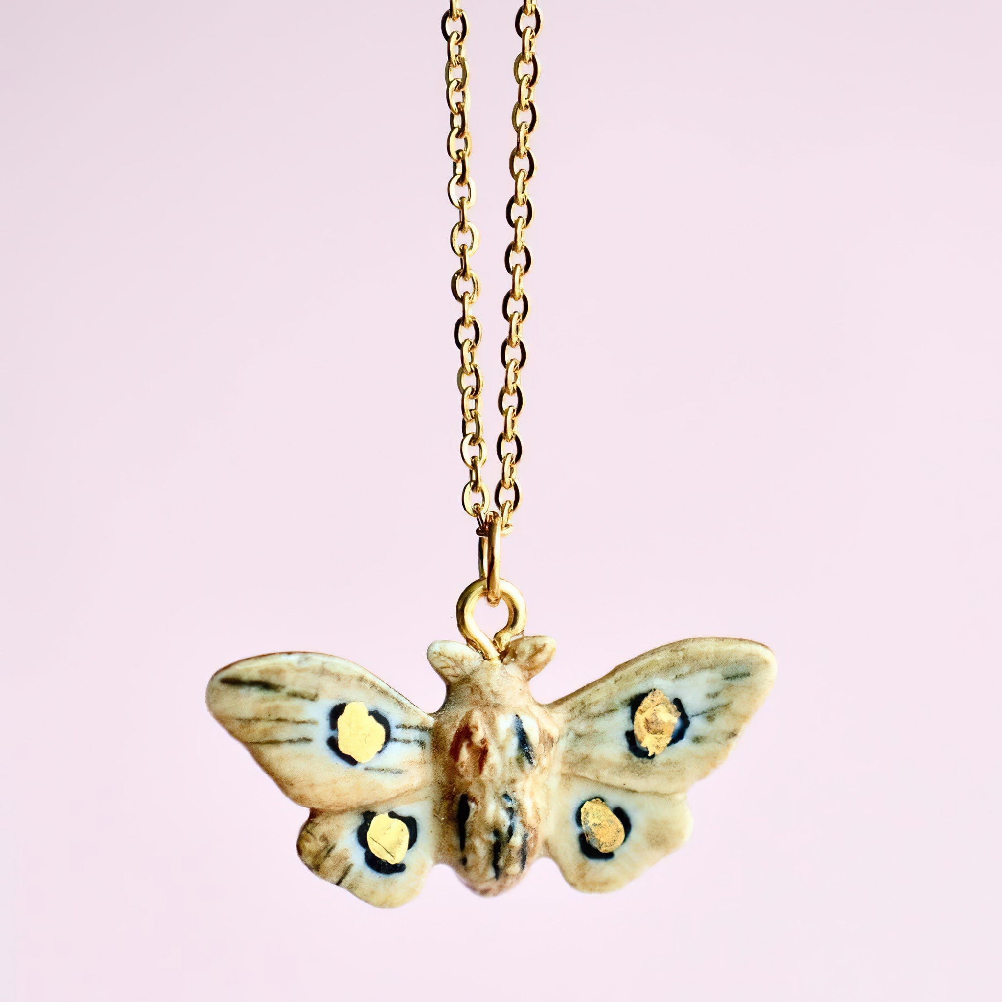 Moth Necklace | Camp Hollow Ceramic Animal Jewelry
